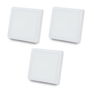 Комплект із 3-х світильників світлодіодних LIGHTWELL LW-SQ-SRF-18 18 W квадрат, накладний